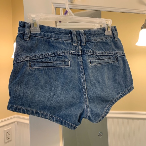 Free People Lace Trim Jean Shorts - Picture 2 of 3